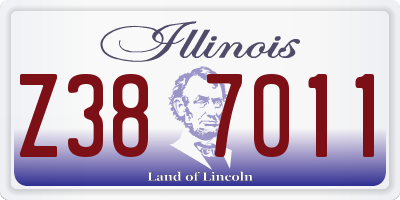 IL license plate Z387011