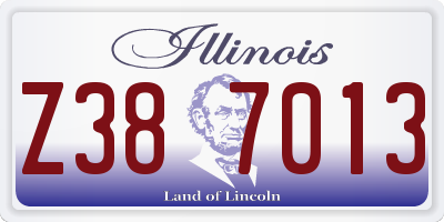 IL license plate Z387013