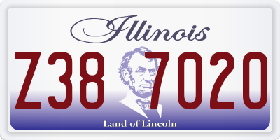 IL license plate Z387020