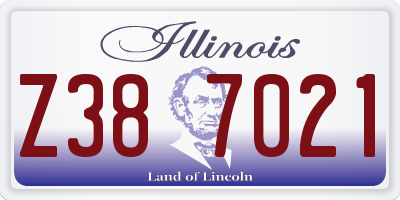 IL license plate Z387021