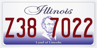 IL license plate Z387022