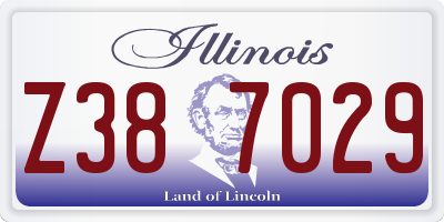 IL license plate Z387029