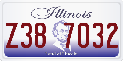 IL license plate Z387032