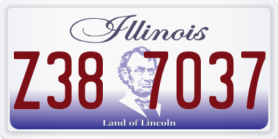 IL license plate Z387037