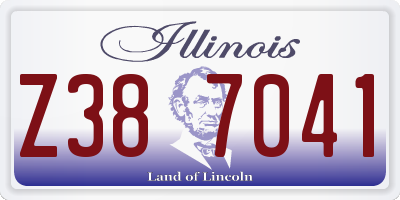 IL license plate Z387041