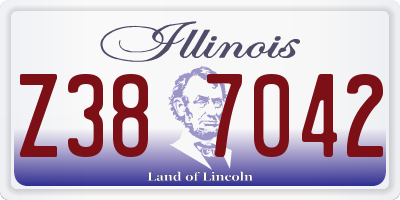 IL license plate Z387042