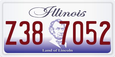 IL license plate Z387052