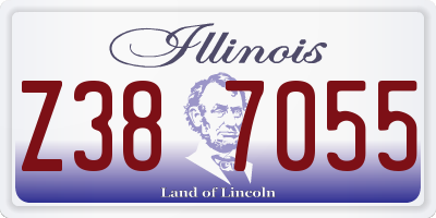 IL license plate Z387055