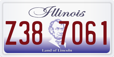 IL license plate Z387061
