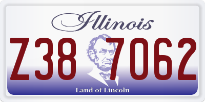 IL license plate Z387062