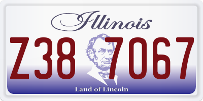 IL license plate Z387067