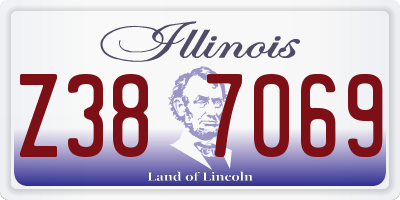 IL license plate Z387069
