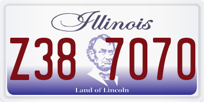 IL license plate Z387070