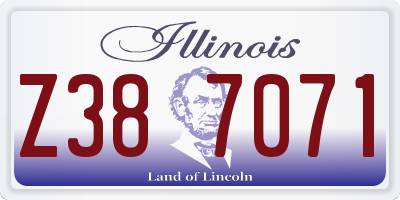 IL license plate Z387071