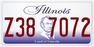 IL license plate Z387072