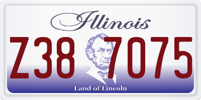 IL license plate Z387075