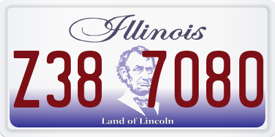 IL license plate Z387080