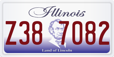 IL license plate Z387082