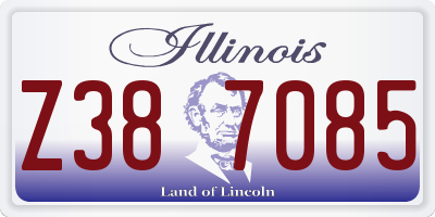 IL license plate Z387085