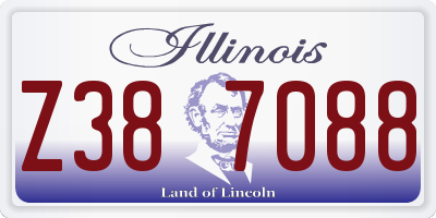 IL license plate Z387088