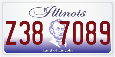IL license plate Z387089