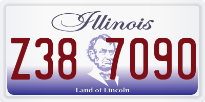 IL license plate Z387090