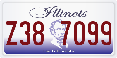IL license plate Z387099