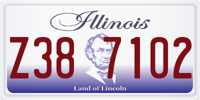 IL license plate Z387102