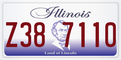 IL license plate Z387110
