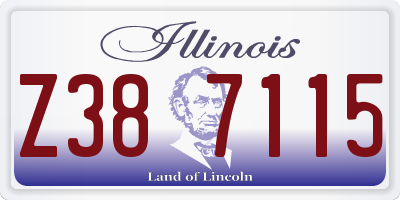 IL license plate Z387115