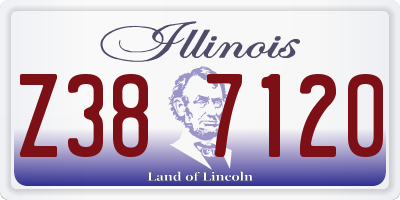 IL license plate Z387120