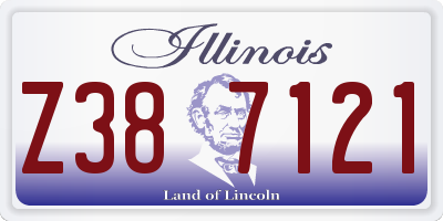 IL license plate Z387121