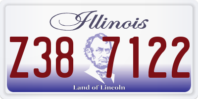IL license plate Z387122