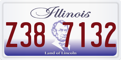 IL license plate Z387132