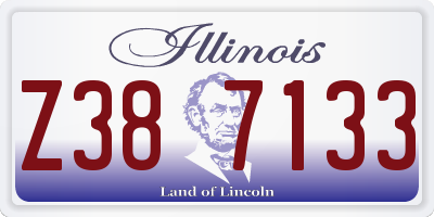 IL license plate Z387133