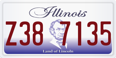IL license plate Z387135
