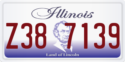 IL license plate Z387139