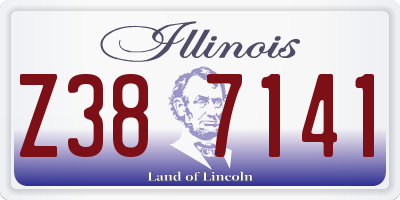 IL license plate Z387141