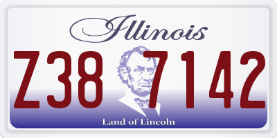 IL license plate Z387142
