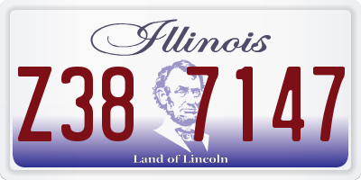 IL license plate Z387147