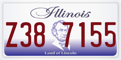 IL license plate Z387155