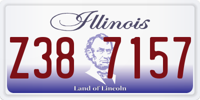 IL license plate Z387157