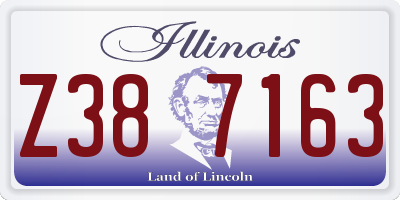 IL license plate Z387163