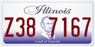 IL license plate Z387167