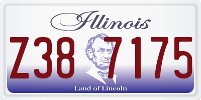 IL license plate Z387175