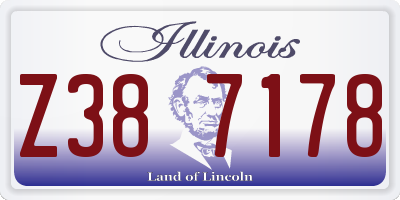 IL license plate Z387178