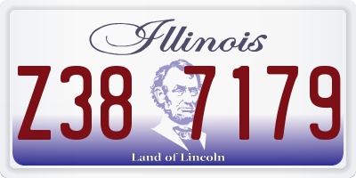 IL license plate Z387179