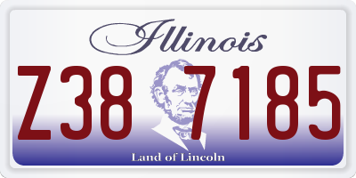 IL license plate Z387185