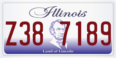 IL license plate Z387189