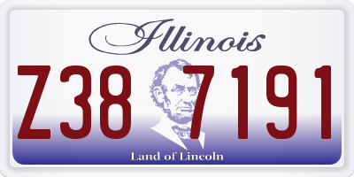 IL license plate Z387191